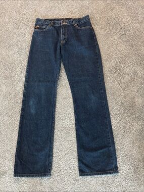 Earl Jeans Straight-Leg Dark Blue Denim